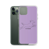 Cocker Spaniel iPhone case - Purple