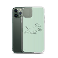 Wocker - Working Cocker Spaniel - iPhone Case - Light Green