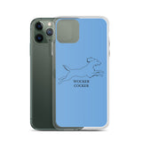Wocker Cocker - Working Cocker Spaniel - iPhone Case - Blue