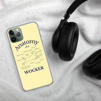 Anatomy of a Wocker - Working Cocker Spaniel - iPhone Case - Soft Yellow