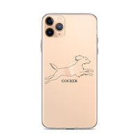 Cocker Spaniel iPhone case - Clear