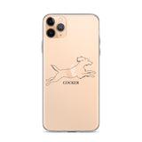 Cocker Spaniel iPhone case - Clear