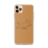 Cocker Spaniel iPhone case - Tan