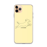 Cocker Spaniel iPhone case - Soft Yellow