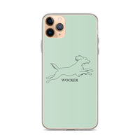 Wocker - Working Cocker Spaniel - iPhone Case - Light Green