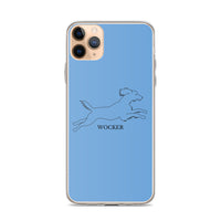 Wocker - Working Cocker Spaniel - iPhone Case - Blue