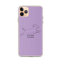 Wocker Cocker - Working Cocker Spaniel - iPhone Case - Purple