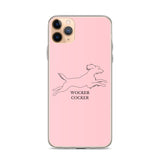 Wocker Cocker - Working Cocker Spaniel - iPhone Case - Pink