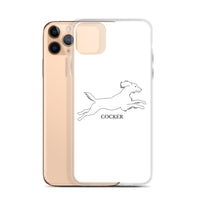 Cocker Spaniel iPhone case - White