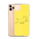 Cocker Spaniel iPhone case - Yellow