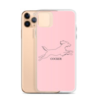 Cocker Spaniel iPhone case - Pink