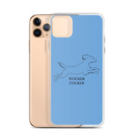 Wocker Cocker - Working Cocker Spaniel - iPhone Case - Blue
