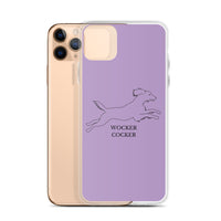 Wocker Cocker - Working Cocker Spaniel - iPhone Case - Purple