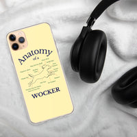 Anatomy of a Wocker - Working Cocker Spaniel - iPhone Case - Soft Yellow