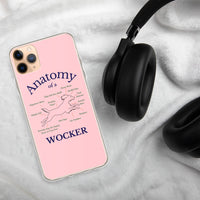 Anatomy of a Wocker - Working Cocker Spaniel - iPhone Case - Pink