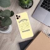Anatomy of a Wocker - Working Cocker Spaniel - iPhone Case - Soft Yellow