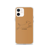 Cocker Spaniel iPhone case - Tan