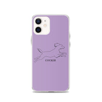 Cocker Spaniel iPhone case - Purple
