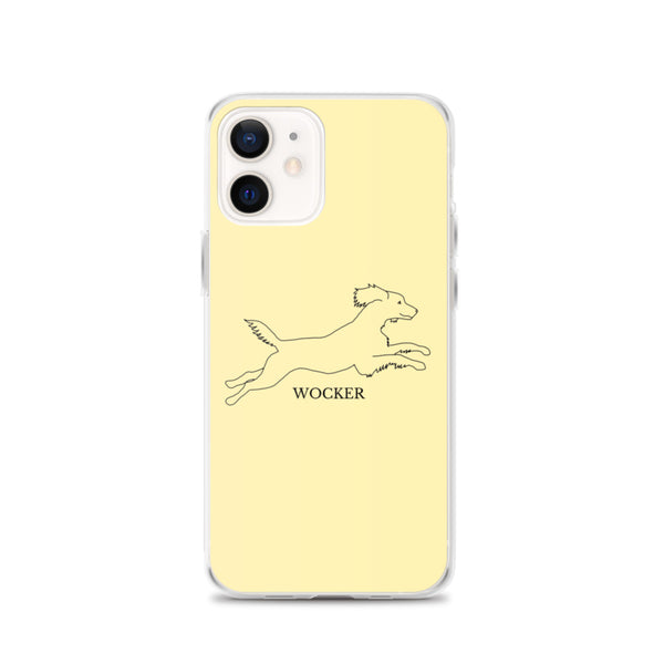 Wocker - Working Cocker Spaniel - iPhone Case - Pale Yellow