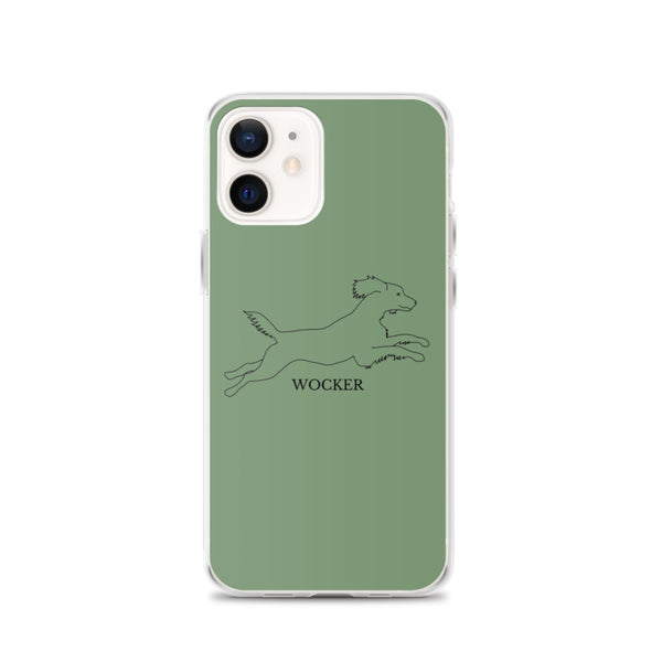Wocker - Working Cocker Spaniel - iPhone Case - Green