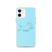 Wocker - Working Cocker Spaniel - iPhone Case - Light Blue