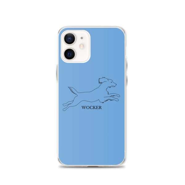 Wocker - Working Cocker Spaniel - iPhone Case - Blue