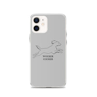 Wocker Cocker - Working Cocker Spaniel - iPhone Case - Grey