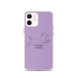 Wocker Cocker - Working Cocker Spaniel - iPhone Case - Purple