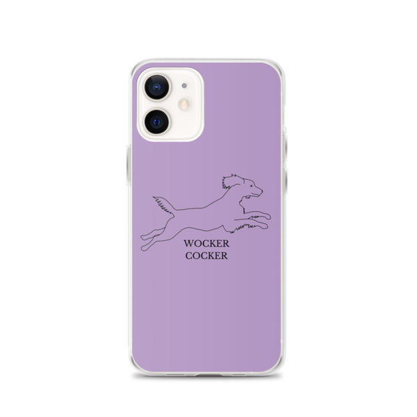 Wocker Cocker - Working Cocker Spaniel - iPhone Case - Purple