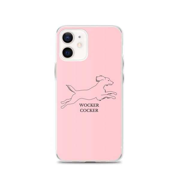 Wocker Cocker - Working Cocker Spaniel - iPhone Case - Pink