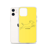 Cocker Spaniel iPhone case - Yellow