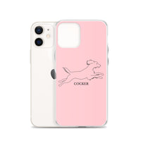 Cocker Spaniel iPhone case - Pink