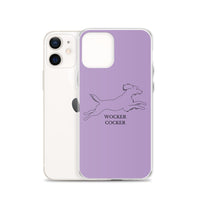 Wocker Cocker - Working Cocker Spaniel - iPhone Case - Purple