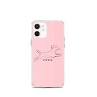 Cocker Spaniel iPhone case - Pink