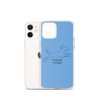 Wocker Cocker - Working Cocker Spaniel - iPhone Case - Blue