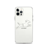 Cocker Spaniel iPhone case - Clear