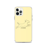 Cocker Spaniel iPhone case - Soft Yellow