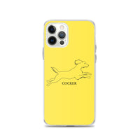 Cocker Spaniel iPhone case - Yellow