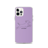Cocker Spaniel iPhone case - Purple