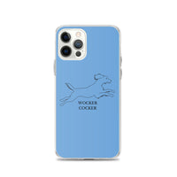 Wocker Cocker - Working Cocker Spaniel - iPhone Case - Blue