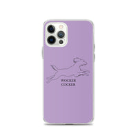 Wocker Cocker - Working Cocker Spaniel - iPhone Case - Purple