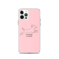 Wocker Cocker - Working Cocker Spaniel - iPhone Case - Pink