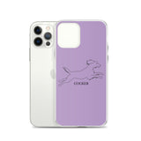 Cocker Spaniel iPhone case - Purple