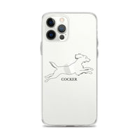 Cocker Spaniel iPhone case - Clear