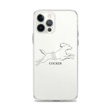 Cocker Spaniel iPhone case - Clear