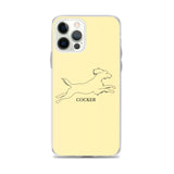 Cocker Spaniel iPhone case - Soft Yellow