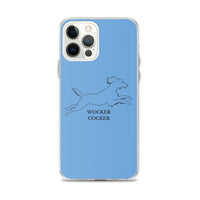 Wocker Cocker - Working Cocker Spaniel - iPhone Case - Blue