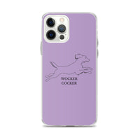 Wocker Cocker - Working Cocker Spaniel - iPhone Case - Purple