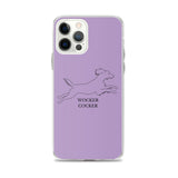 Wocker Cocker - Working Cocker Spaniel - iPhone Case - Purple