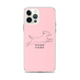 Wocker Cocker - Working Cocker Spaniel - iPhone Case - Pink